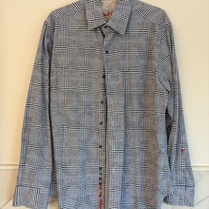 Robert Graham Blue Plaid  Shirt